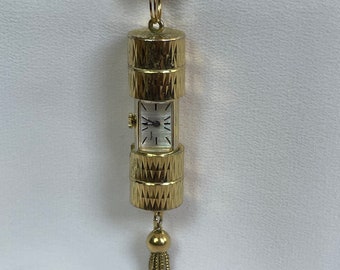 Elegante orologio da donna vintage tedesco degli anni '60 con custodia Dugena color oro, orologio da collana da donna tedesco chic, regalo da donna con orologio retrò