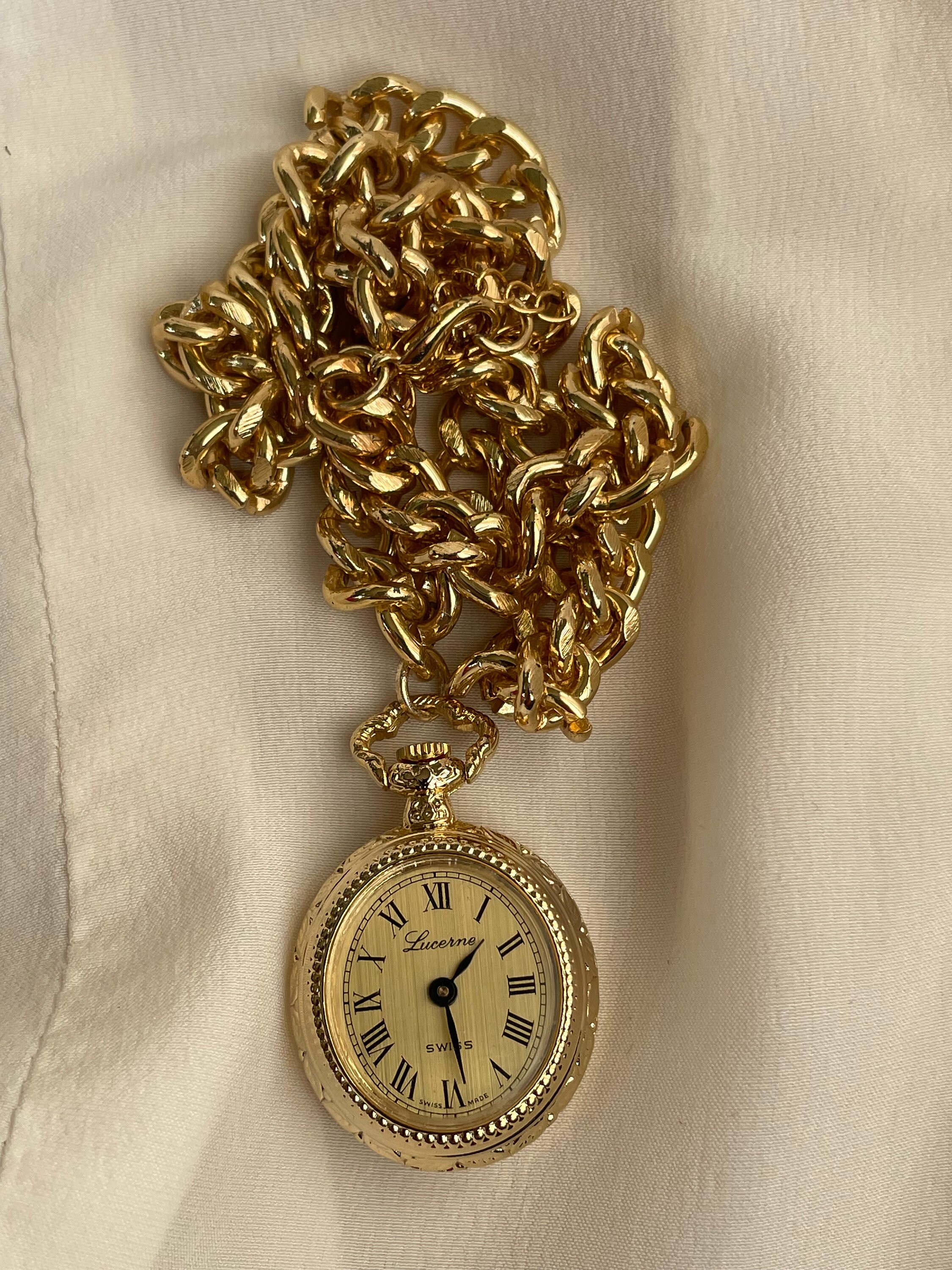 Vintage lucerne pendant watch clearance