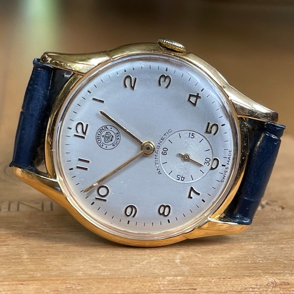 1960’s Swiss Vintage Mechanical Men's Wristwatch Corona golden color case, Men's mechanical watch, Swiss Retro Watch Men's Gift, Men’s watch