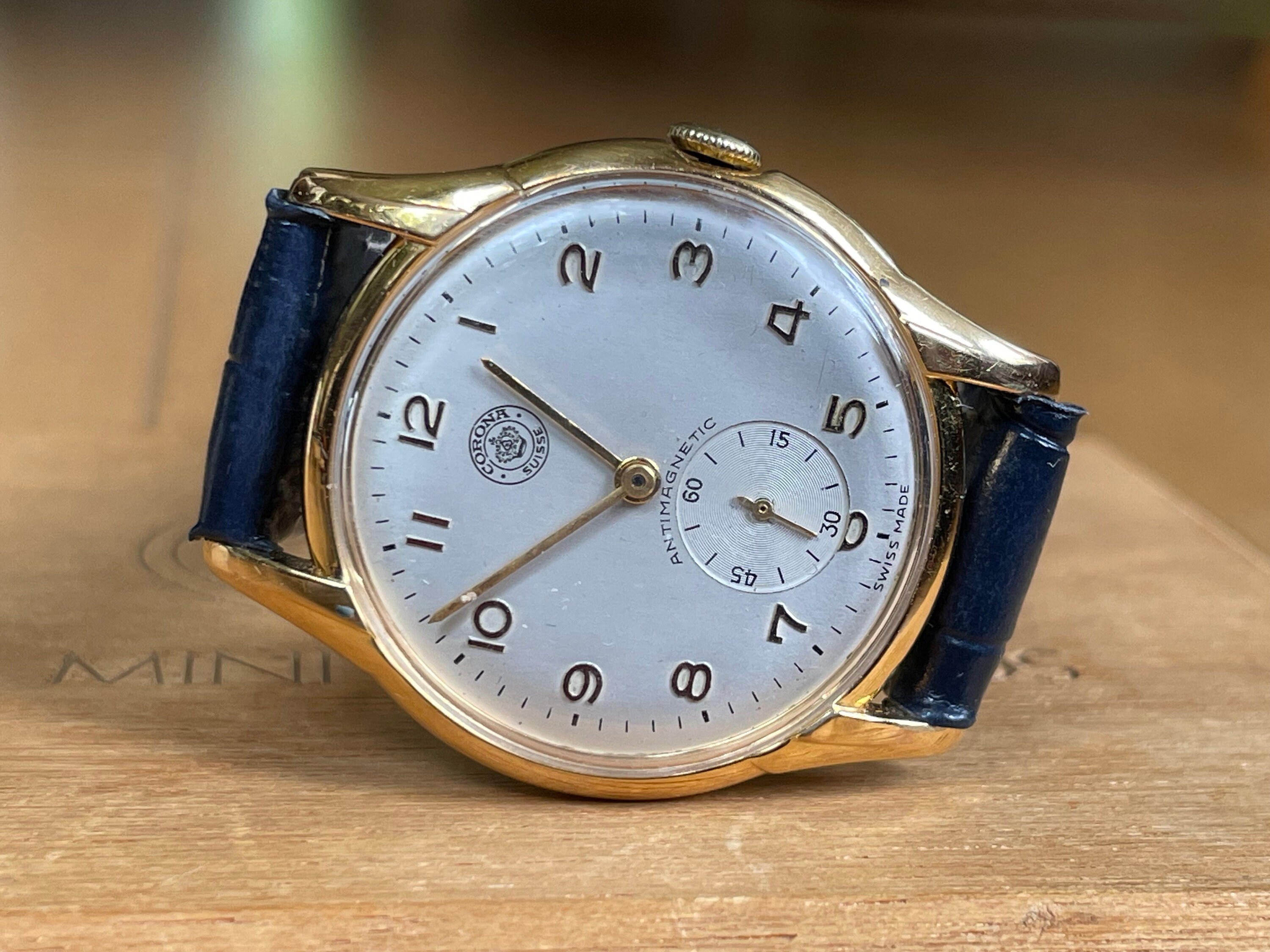 Oozoo Vintage herenhorloge, herenhorloge met 20 mm gaasband, analoog herenhorloge in rond, ook geschikt als dameshorloge, armband
