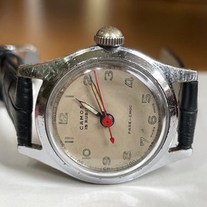 Elegante orologio da polso da donna svizzero vintage anni '60 con cassa color argento mimetico, orologio da polso meccanico svizzero da donna vintage, orologio retrò da donna regalo