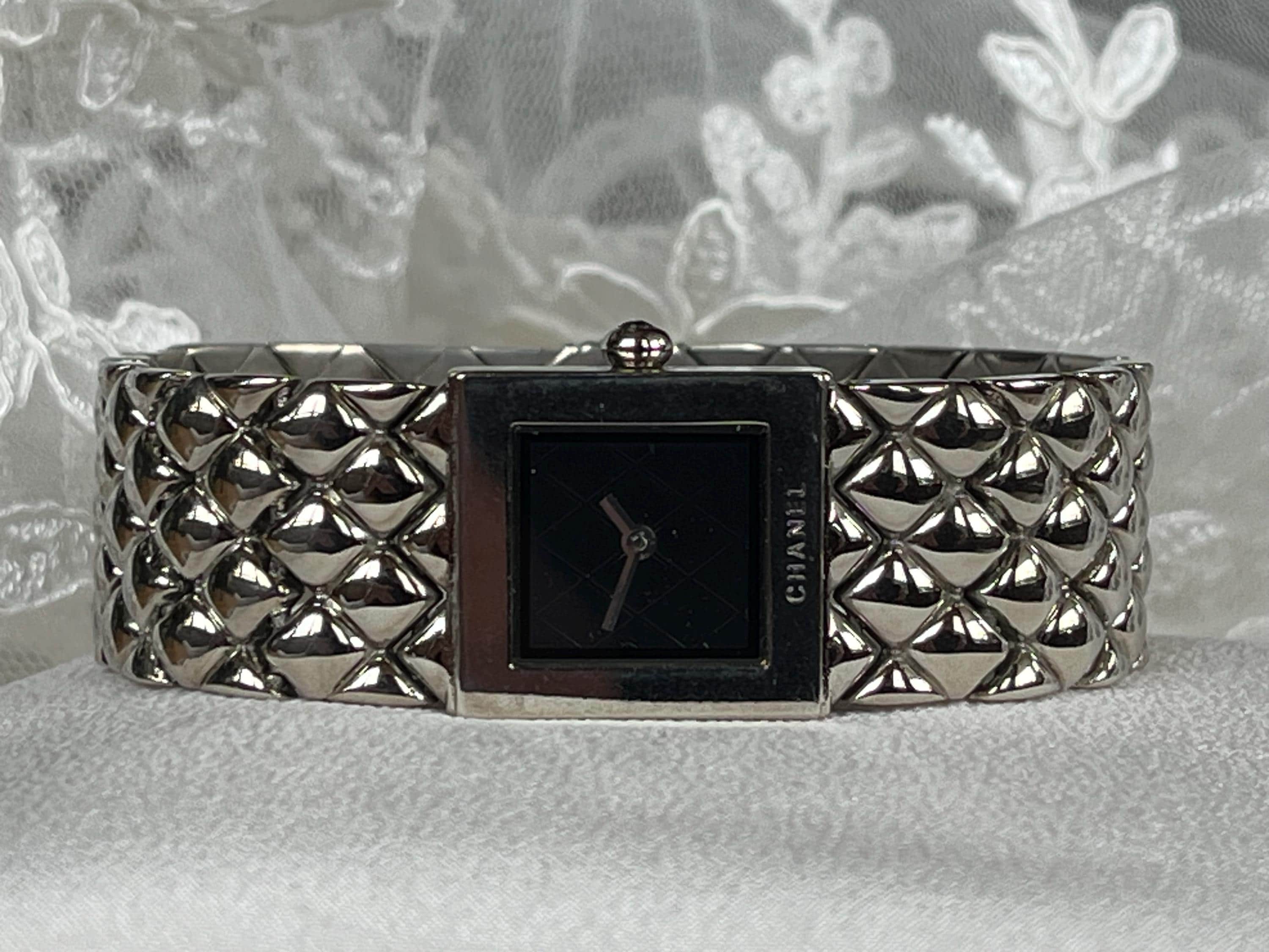 Iconic 1980's Vintage Quartz Small Tank Ladies Dress Watch Chanel