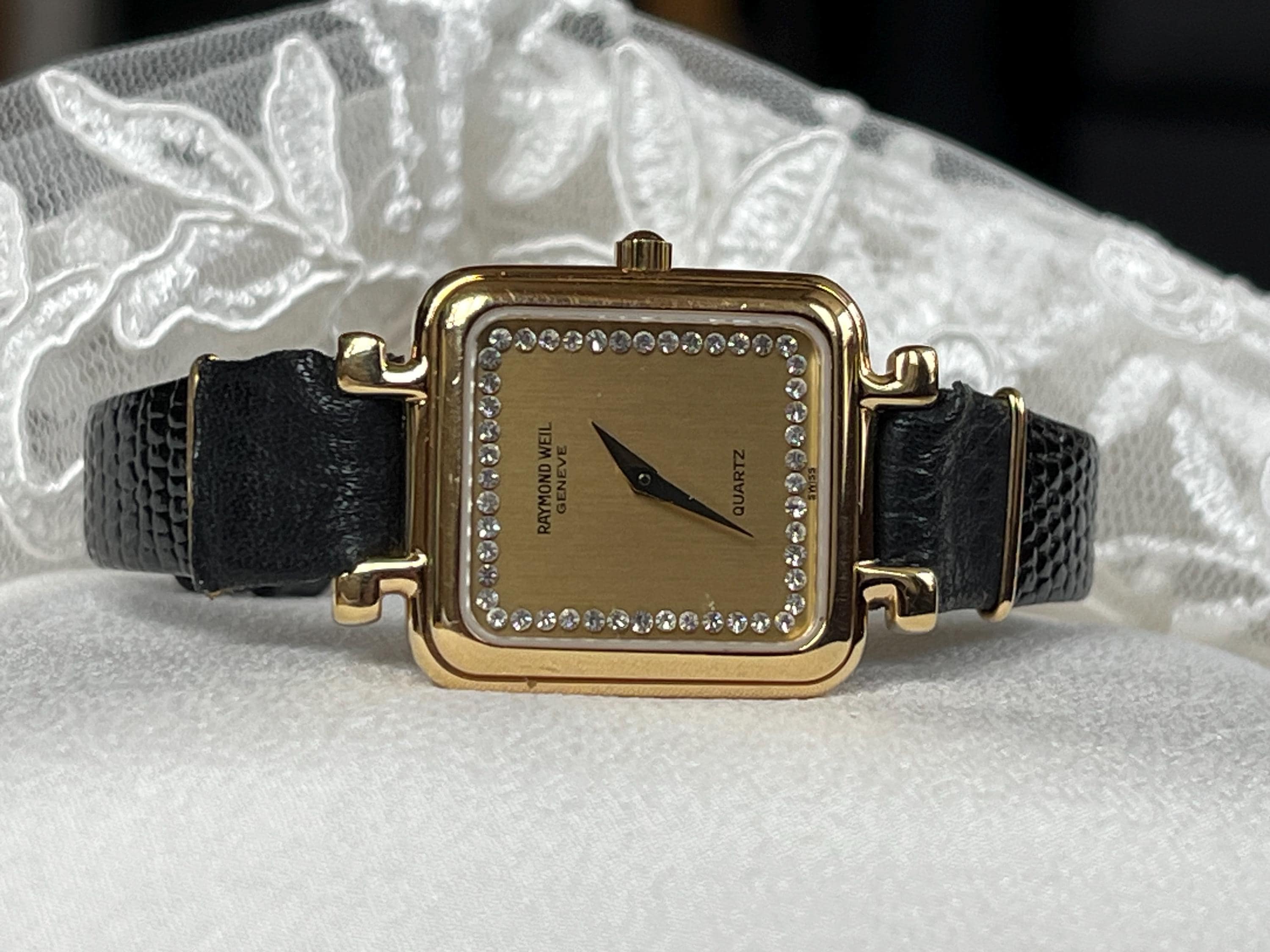 Gold raymond weil ladies watch with diamonds - Etsy 日本