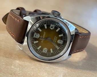 Swissline Diamond Quartz Watch - Etsy Israel display picture 2