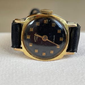 Elegante orologio da donna vintage svizzero degli anni '60 con cassa color oro Rotary, orologio da cocktail svizzero da donna, regalo orologio retrò, orologio da abito