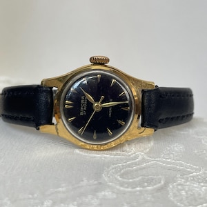 Elegant 1960’s Vintage small German ladies mechanical dress watch Bifora golden color case, Vintage cocktail ladies watch, Watch ladies gift