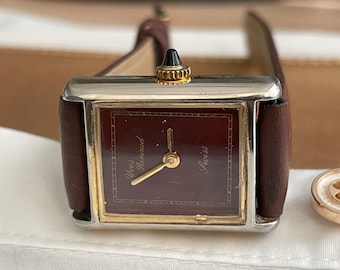 Élégante montre-bracelet pour dames suisse vintage des années 1960 Yves Renaud, boîtier de couleur dorée, montre cocktail rétro suisse pour dames, cadeau montre rétro, montre habillée