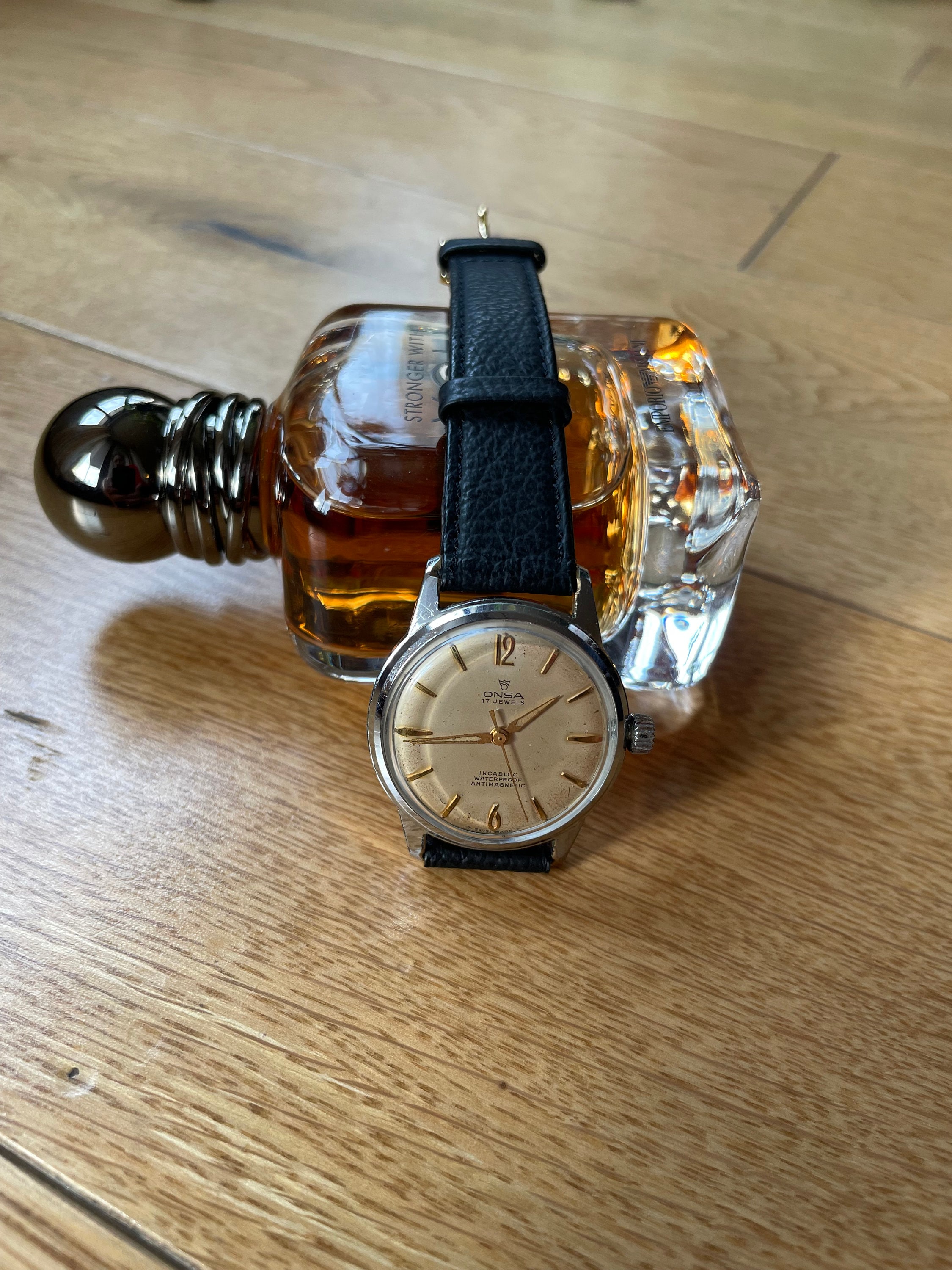 Vintage 1960's Swiss Mechanical Men's Wristwatch Onsa, Men's Swiss