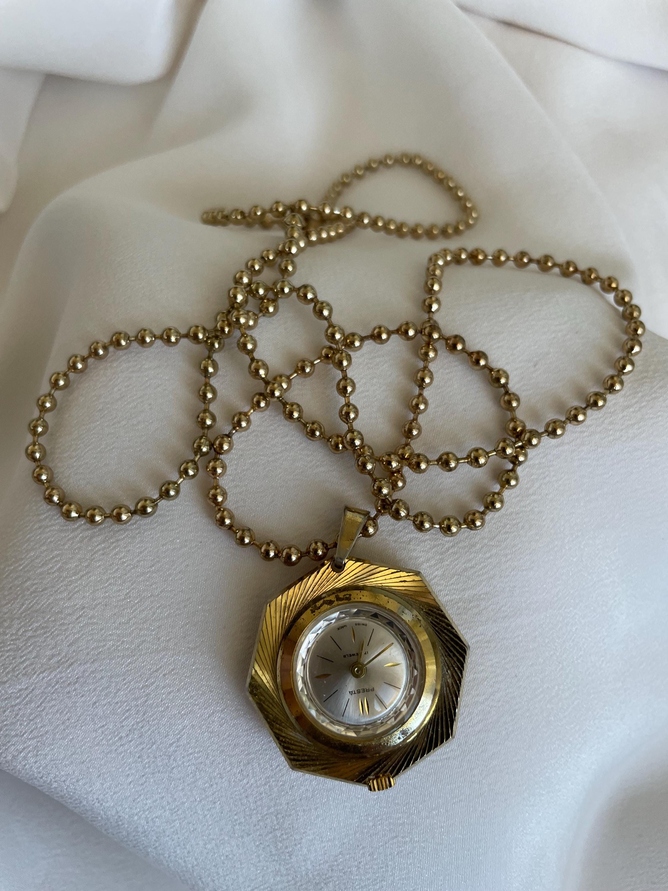 Montre Pendentif Femme Vintage Criterion Mouvement Swiss - Occasion, Fonctionne