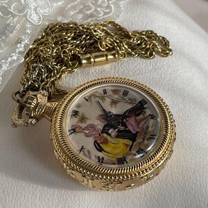 Elegant 1960’s Vintage Swiss women’s Pendant dress watch Ingersoll golden color case, Chic Swiss necklace watch, Retro watch ladies gift