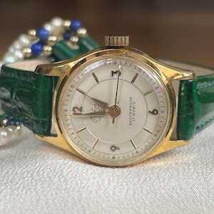Elegant 1960’s Vintage German small ladies dress Wristwatch Bifora golden color case, Vintage cocktail ladies watch, Retro watch ladies gift