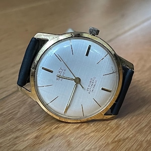 Orologio da polso da uomo meccanico automatico vintage tedesco degli anni '60 Roxy Anker 25j cassa color oro, orologio meccanico da uomo retrò, orologio da regalo da uomo