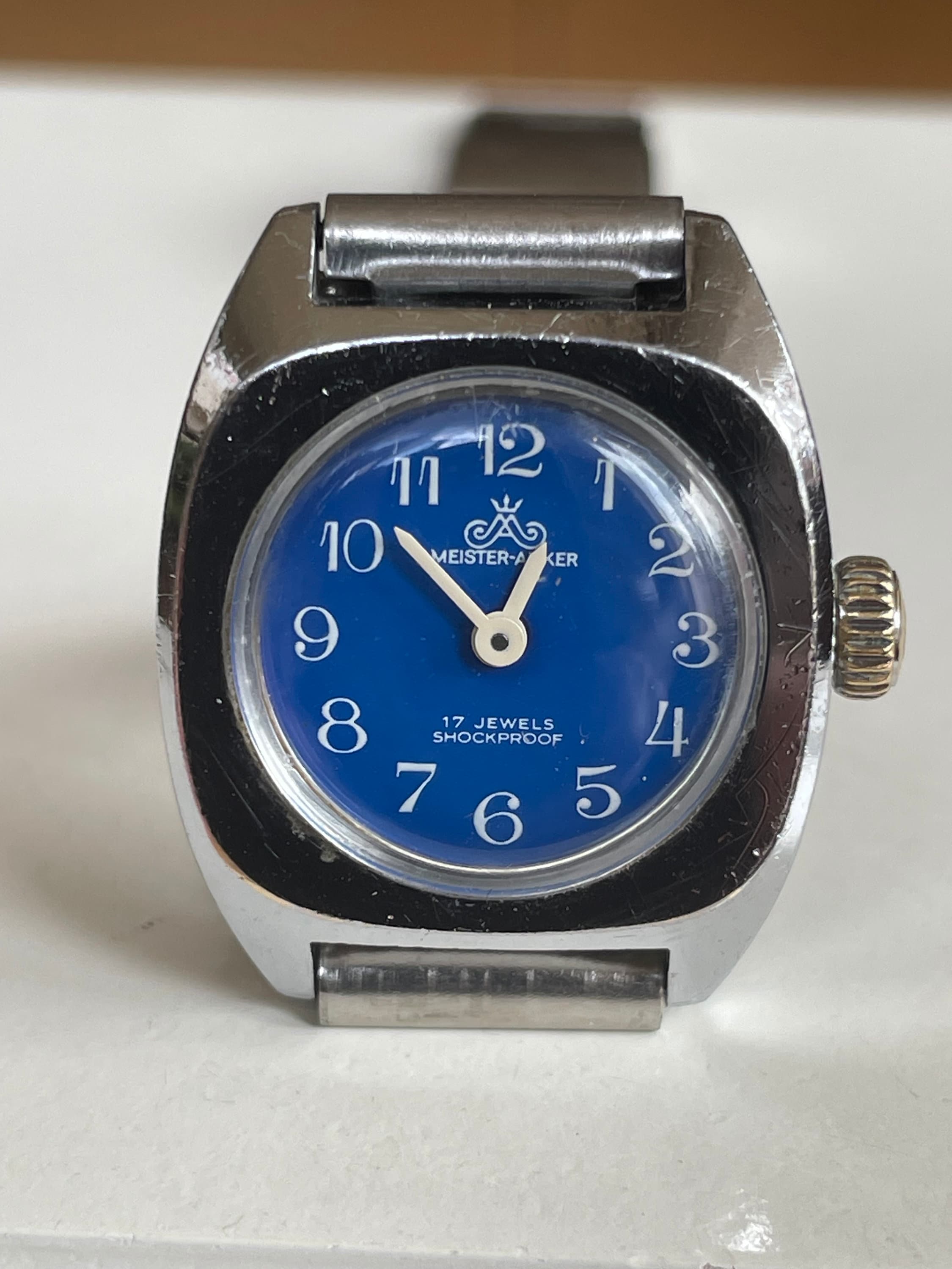 Elegant 1970 Vintage German 17 Jewels Ladies Watch Meister anker Silver Color Case With Adjustable Bracelet Everyday Watch Watch Gift Etsy UK