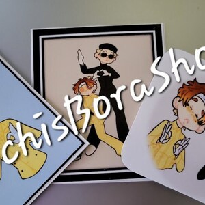 Custom Made/Designed Ongshimi Chibi Stickers - Minhyuk and JooHoney