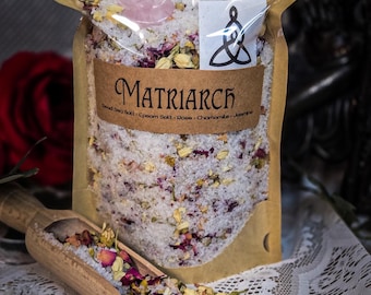 Sais de Banho Matriarca, Mistura Nutritiva com Cristais e Ervas