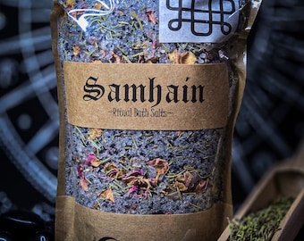 Samhain Ritual Bath Soak/ Halloween Bath Soak/ Herbal Bath Salts/ Rituals and Spells