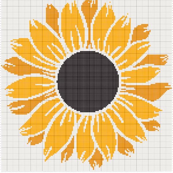 Sunflower Blanket Crochet Pattern