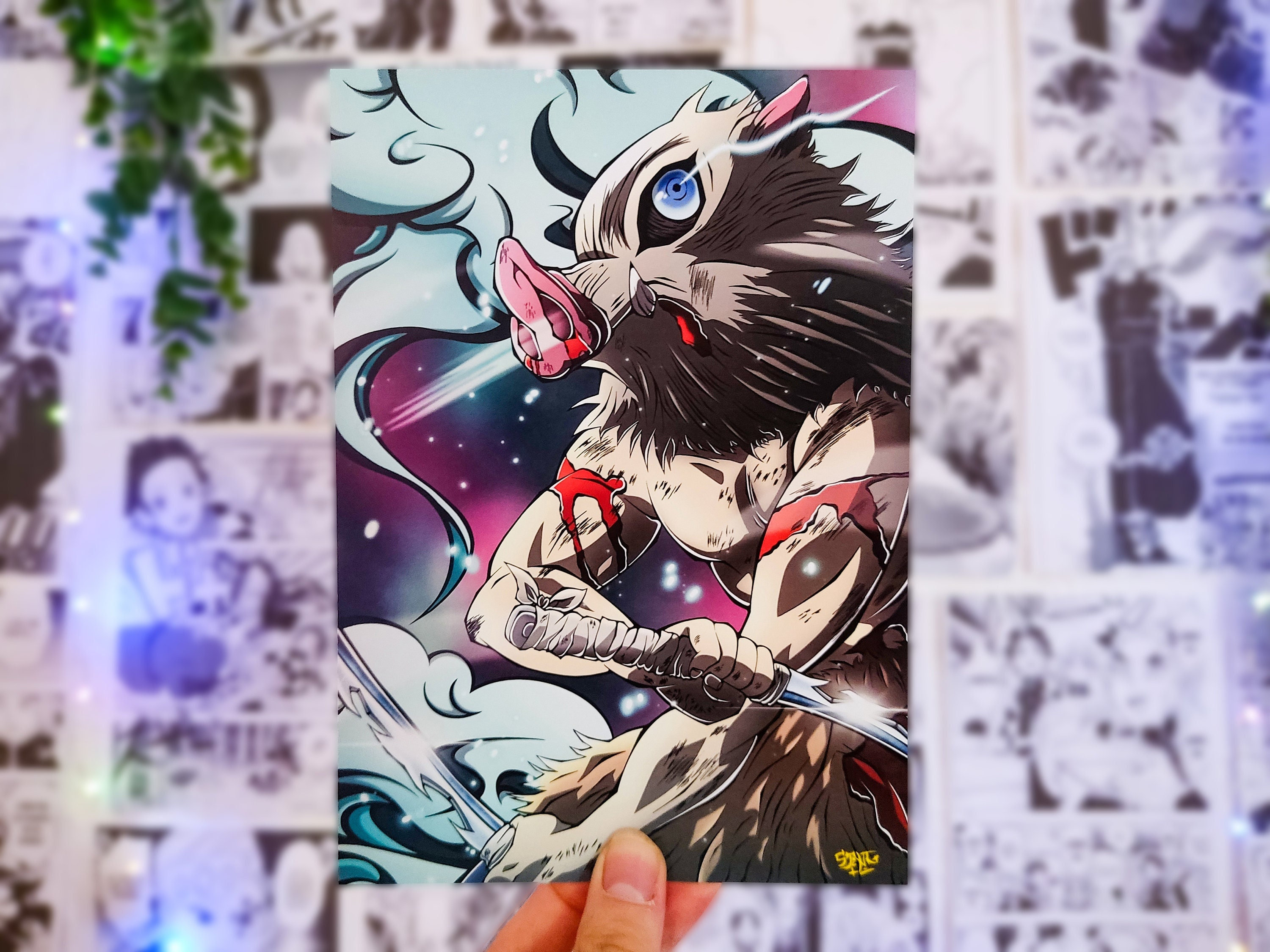 Zoológicos demon slayer kamado nezuko decoração imagem mural anime