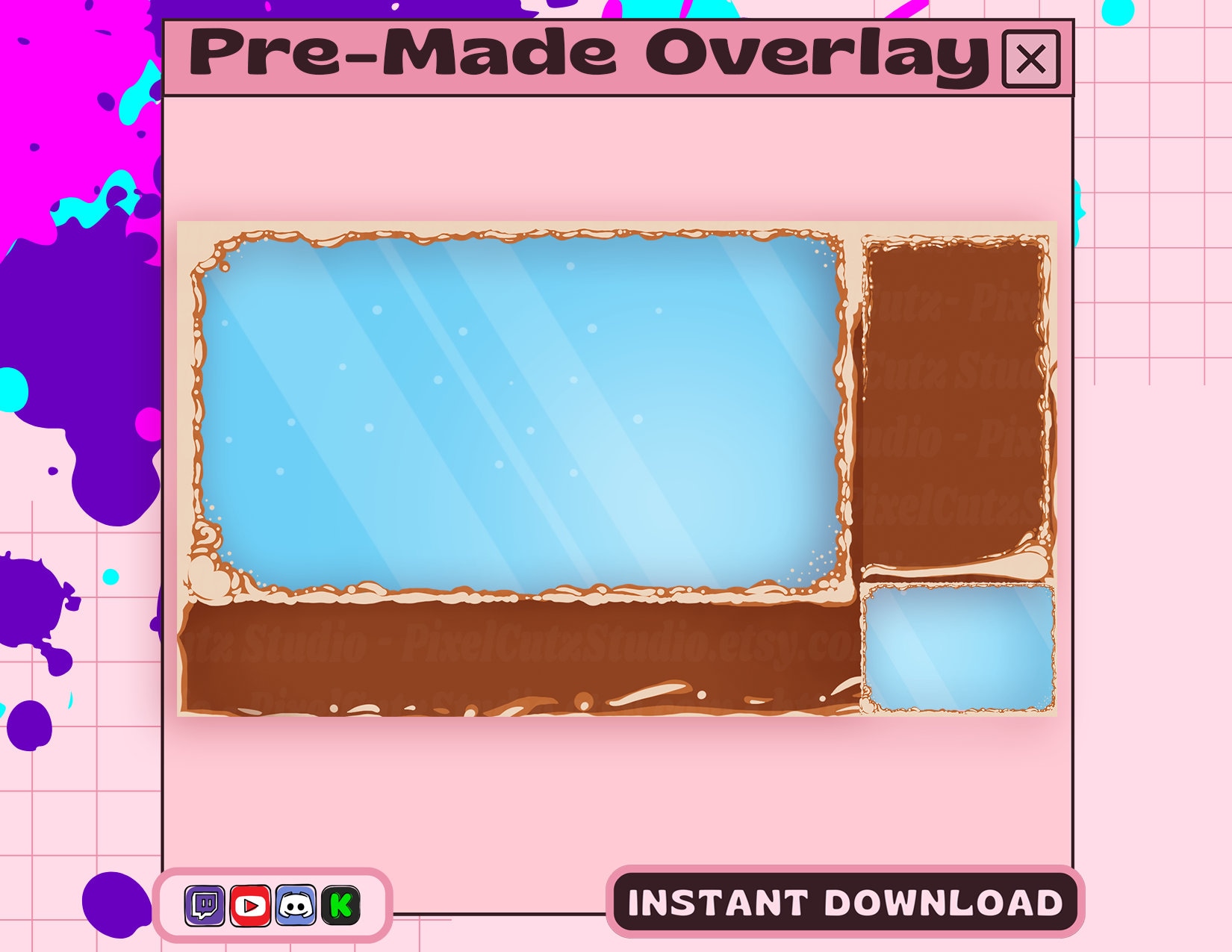Coffee Streamer Bundle | Coffee Streaming Graphic |twitch Graphics ...