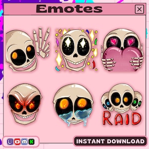 Spooky Skull Emotes for a Hauntingly Good Time on Twitch, Kick, YouTube, and Discord