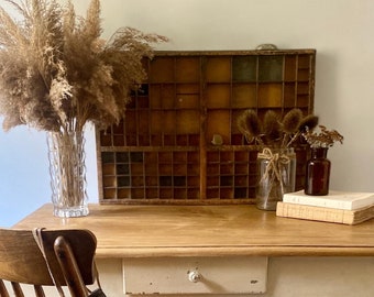 Table vintage, table de ferme, bureau vintage, table en bois