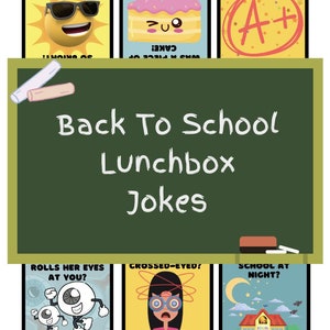 Back To School Lunchbox Jokes | Print at Home | Digital Download