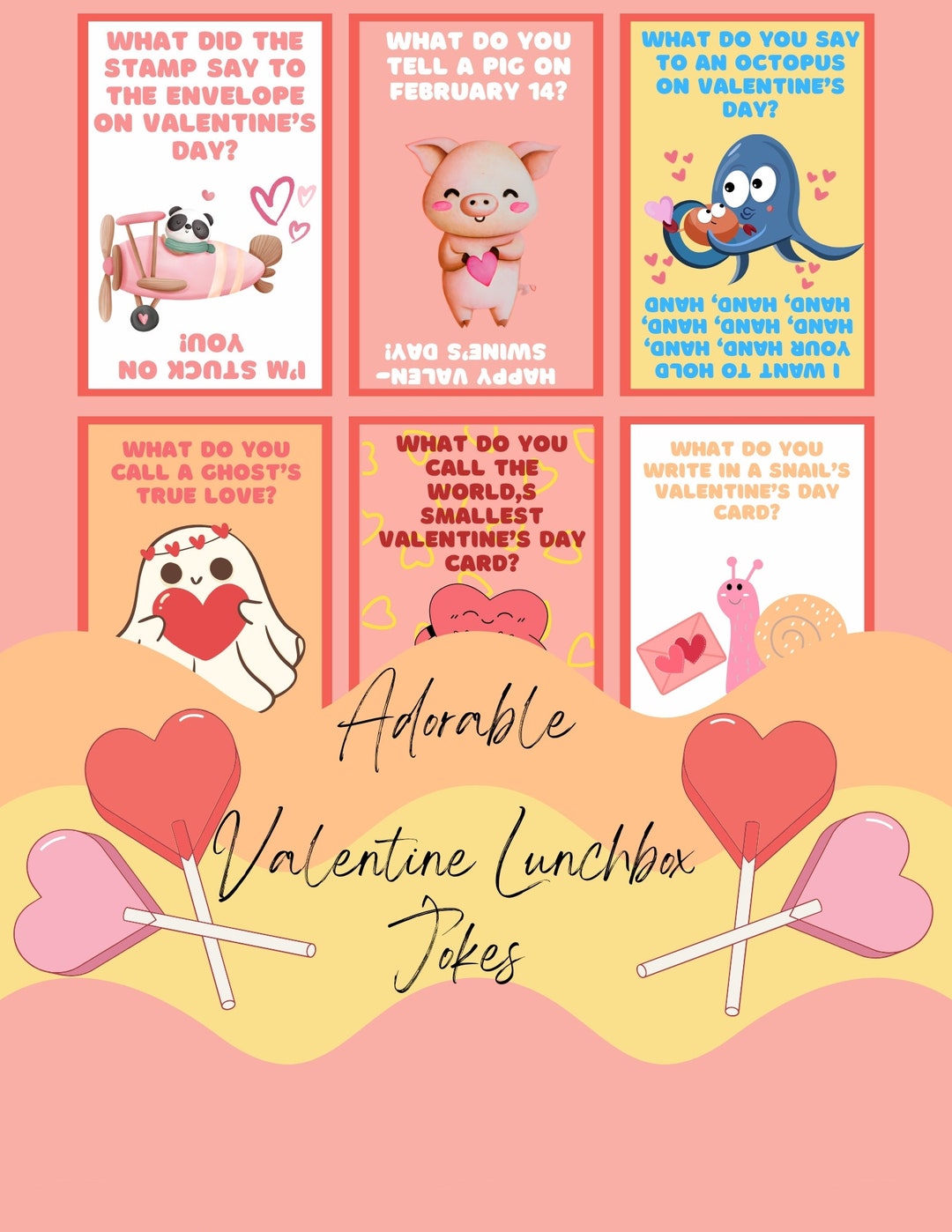 Adorable Valentine Lunchbox Jokes for Kids | Download & Print - Etsy