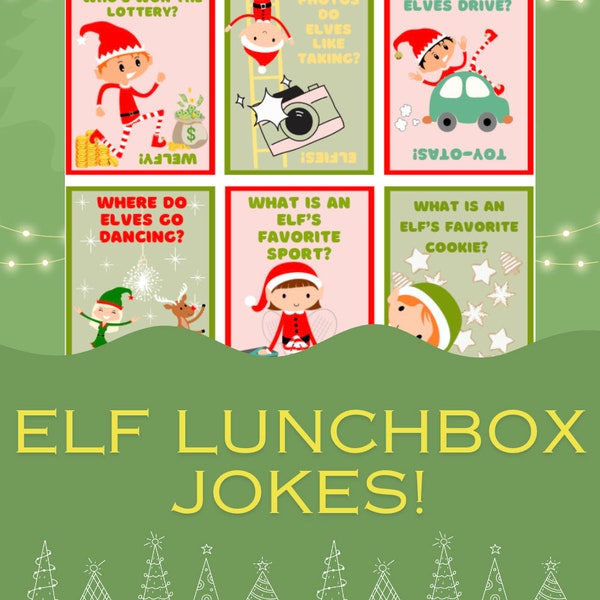 Elf Lunchbox Jokes | Download | Print at home