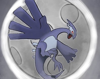 Impresión digital Shadow Lugia Gale Of Darkness