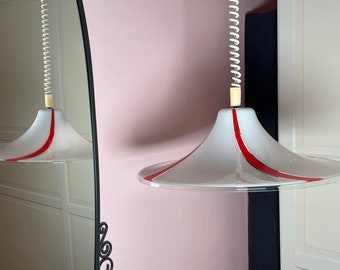 Meblo Guzzini Trumpet Light, Ajustable Space Age Pendant Light, Mid Century Modern Pendant Light, 70's, Italian Design, Made in Yugoslavia