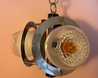 ヴィンテージ・マッツェガ・ムラーノガラス・シャンデリア：ミッド