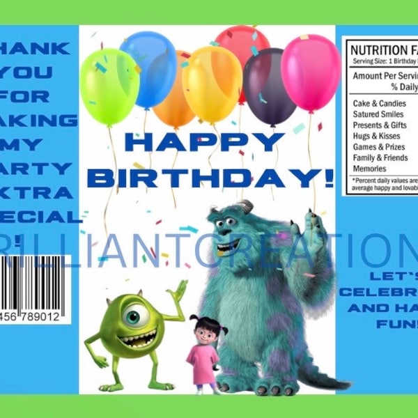 Cookie Monster Label - Etsy