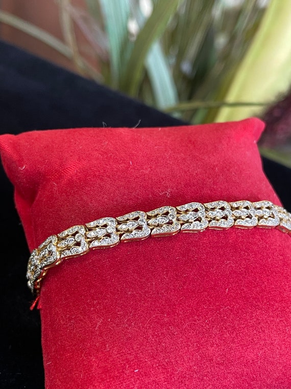 Natural Diamond Bracelet Vintage Estate Jewlery