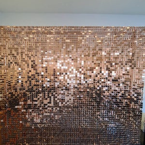Dark champagne sequin wall shimmer wall 6ft x 6ft, 7ft x 7ft and 8ft x 8ft