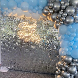 Blue Silver Streamer Backdrop, Crepe Paper Streamer Backdrop, Blue Party  Decorations, Photo Booth Backdrop, Baby Shower Decorations 