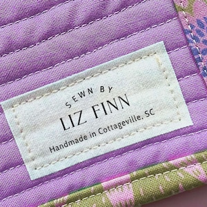 Pre-Cut Personalized Cotton Sewing Labels, Sew Tag, Sewing label, fabric label, quilt patch, blanket tag, blanket patch AB003