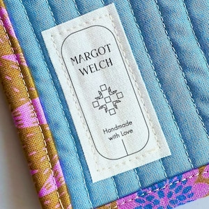 Pre-Cut Personalized Cotton 10 Quilt Labels, Quilt Tag, quilting label, quilt patch, blanket tag, blanket patch BA001
