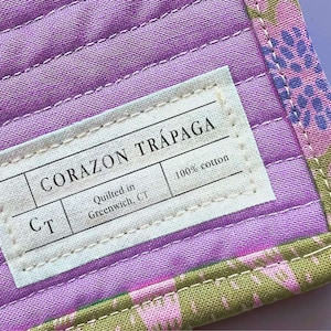 Pre-Cut Personalized Cotton Quilt Labels, Quilt Tag, quilting label, quilt patch, blanket tag, blanket patch AB010