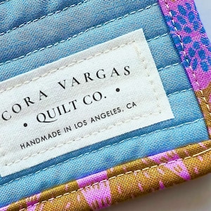 Pre-Cut Personalized Cotton Quilt Labels, Quilt Tag, quilting label, quilt patch, blanket tag, blanket patch AB007