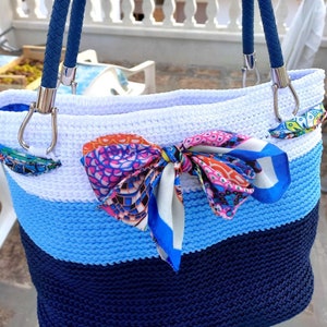 Häkeltasche l Sommertasche l Geschenkidee für Damen l Strandtasche l Boho Tasche l Strandaccessoires l Urlaubstasche