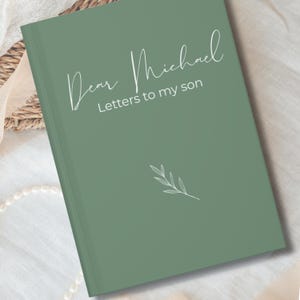 Letters to My Son Journal, Personalized Dear Son Notebook, Baby Shower Gift for Baby Boy, Customized Grief Journal, Child Keepsake Book