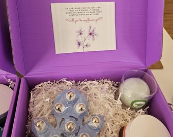 Bridesmaid and Flower Girl Proposal Box: Pamper your girls with these self-care items!