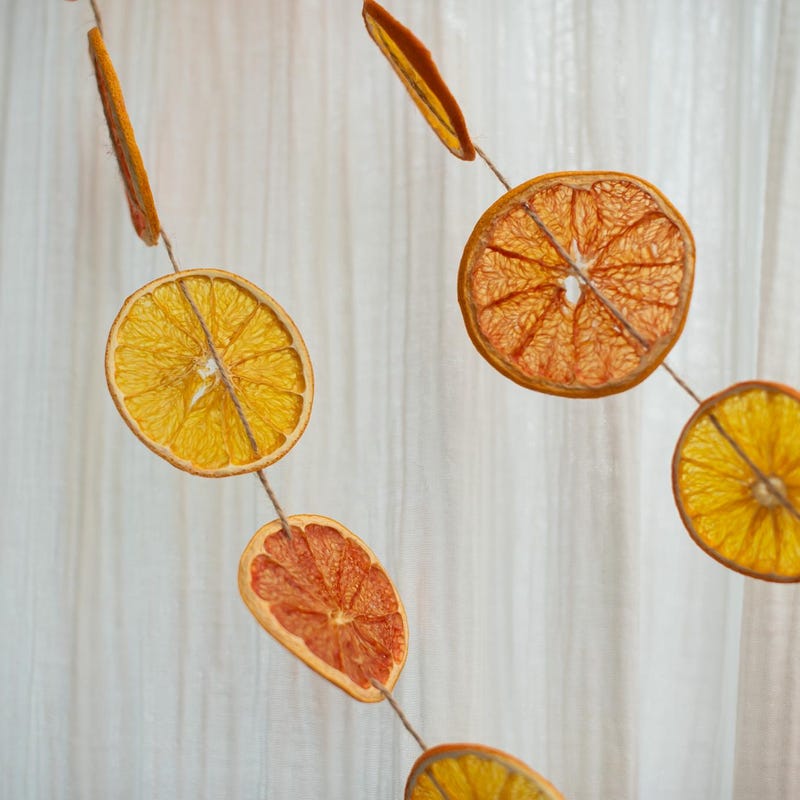 Orange plastic christmas balls