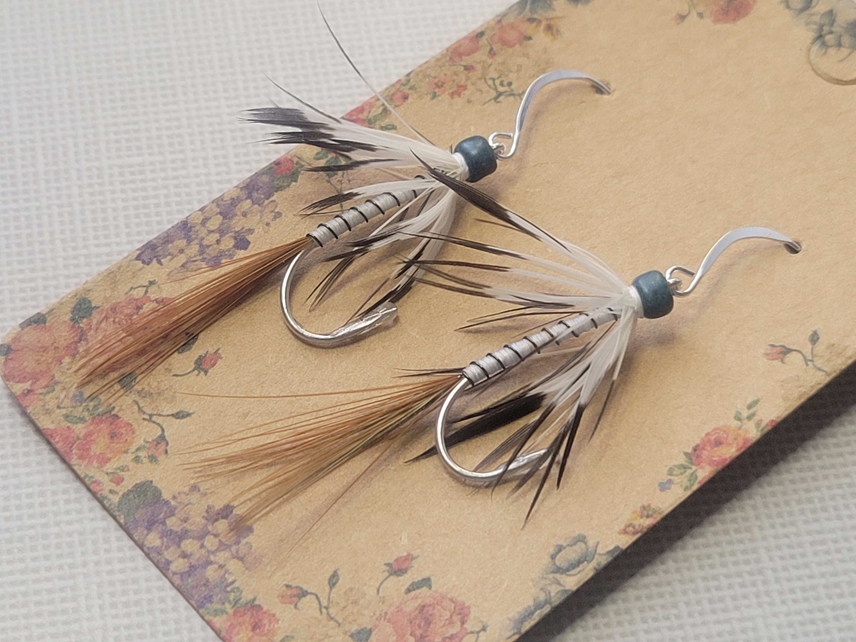 Hand Tied Flyfishing Earrings Etsy
