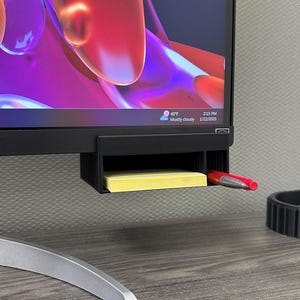 Under Monitor Sticky Note / Pen Organizer Desk Organizer Office