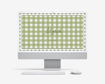 March Gingham Wallpaper Pack - Desktop, Mobile, iPad, TV