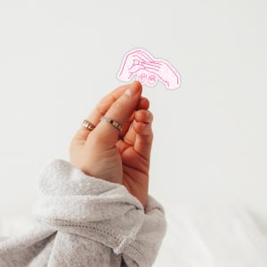 ASL Bite Me Sticker | Stickers | Stickers for Hydroflask | Sign Language Sticker | Waterproof Stickers | ASL Sticker | Bite Me