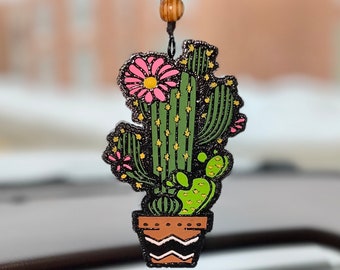 Flowering Cactus Car Freshener, gift