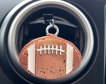 Football vent clip scented car freshener, gift, birthday gift, gift for him, gift for her