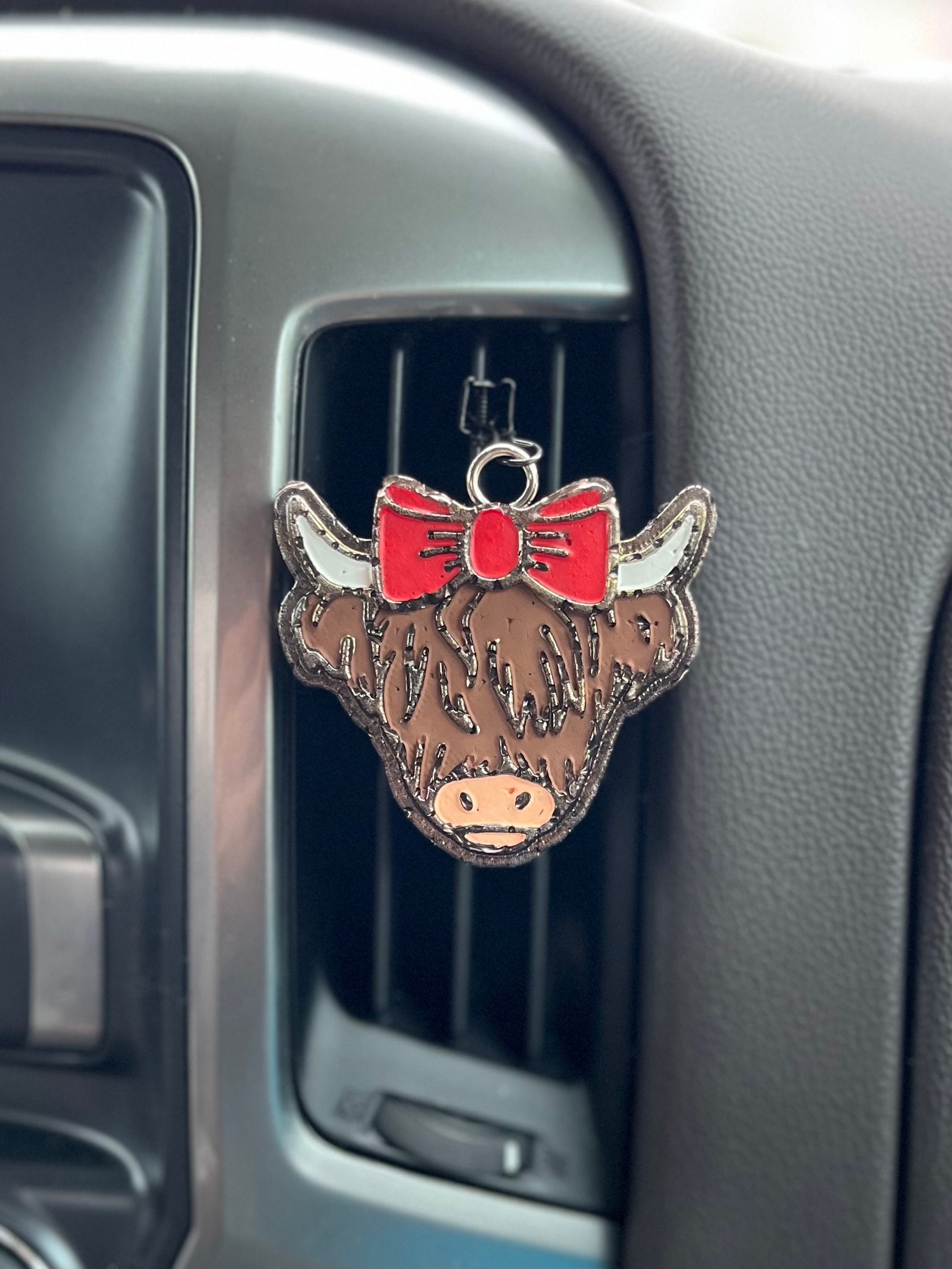 Highland Cow Car Freshie, Car Scent, Air Freshener